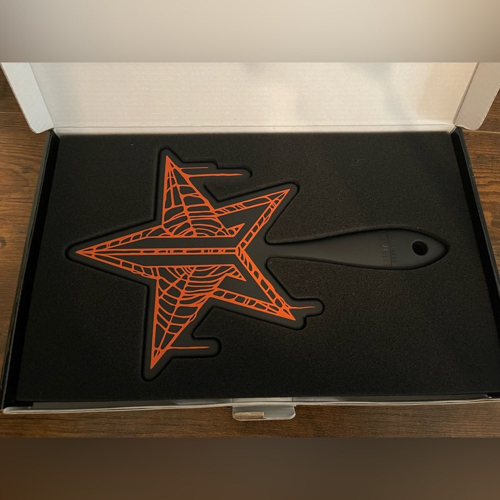 Jeffree Star Black and Orange Hand Mirror